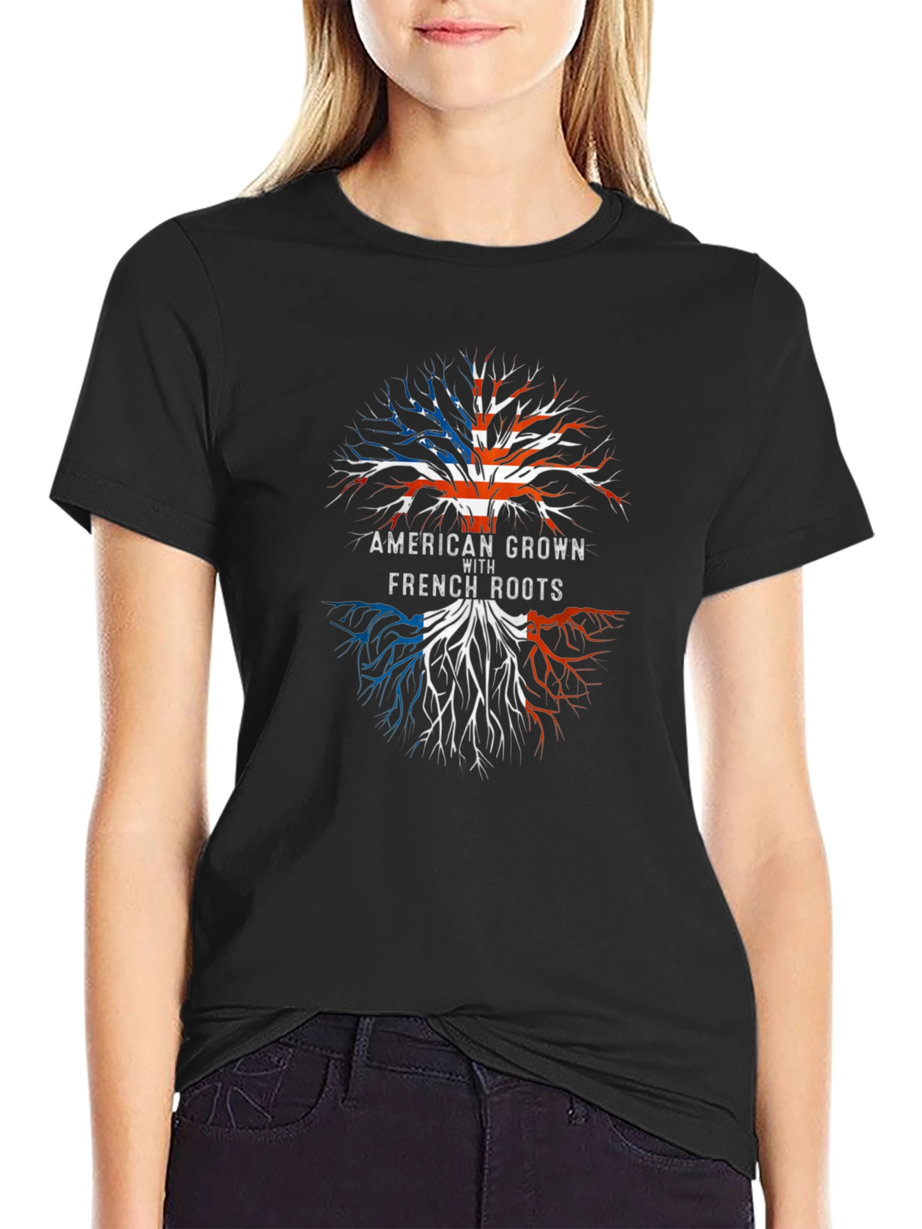 American Grown with French Roots Graphic Tee