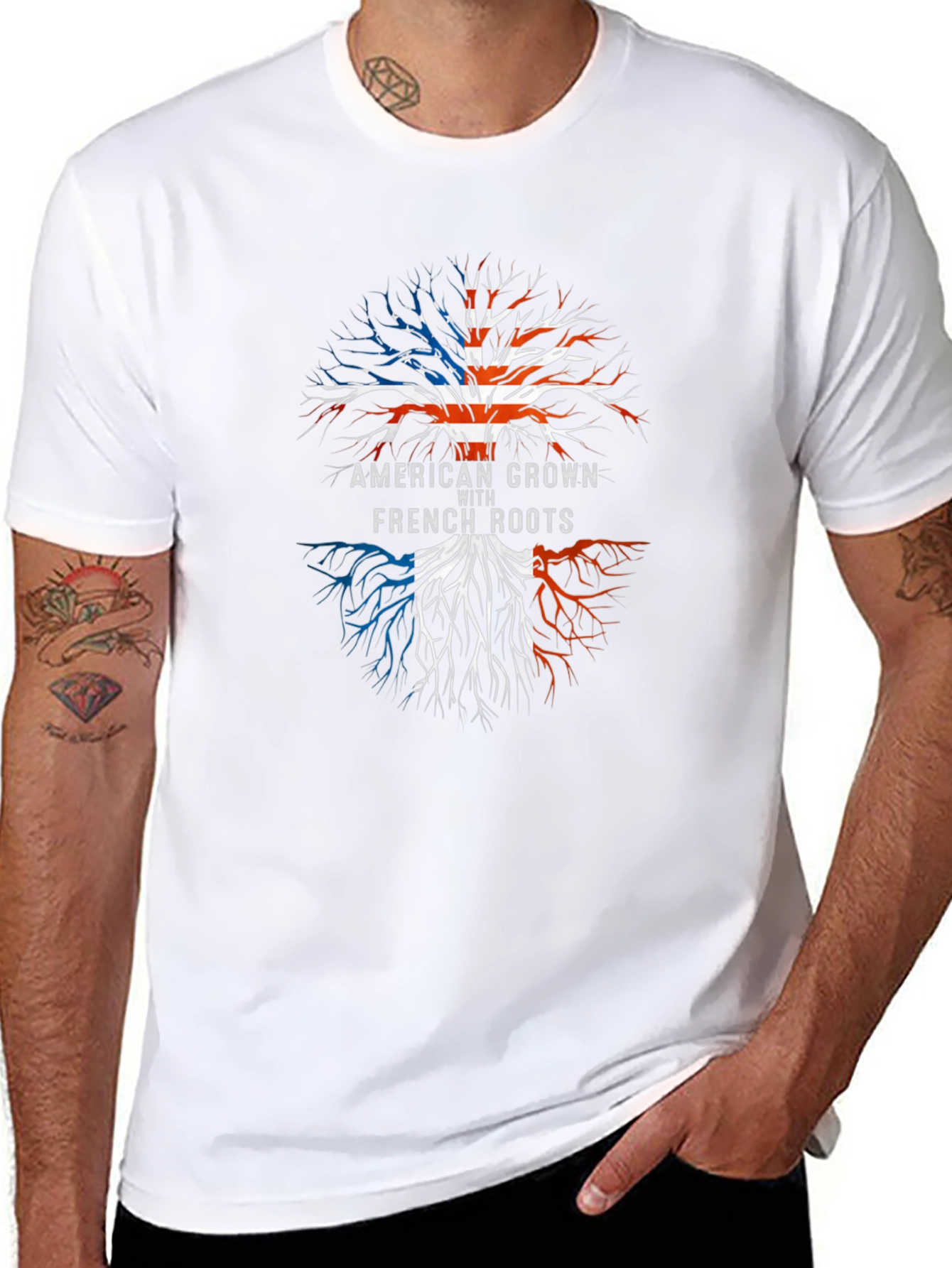 American Grown with French Roots Graphic Tee