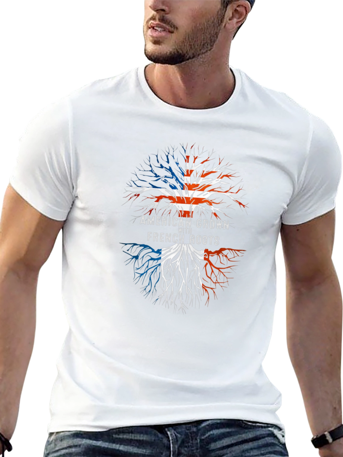 American Grown with French Roots Graphic Tee