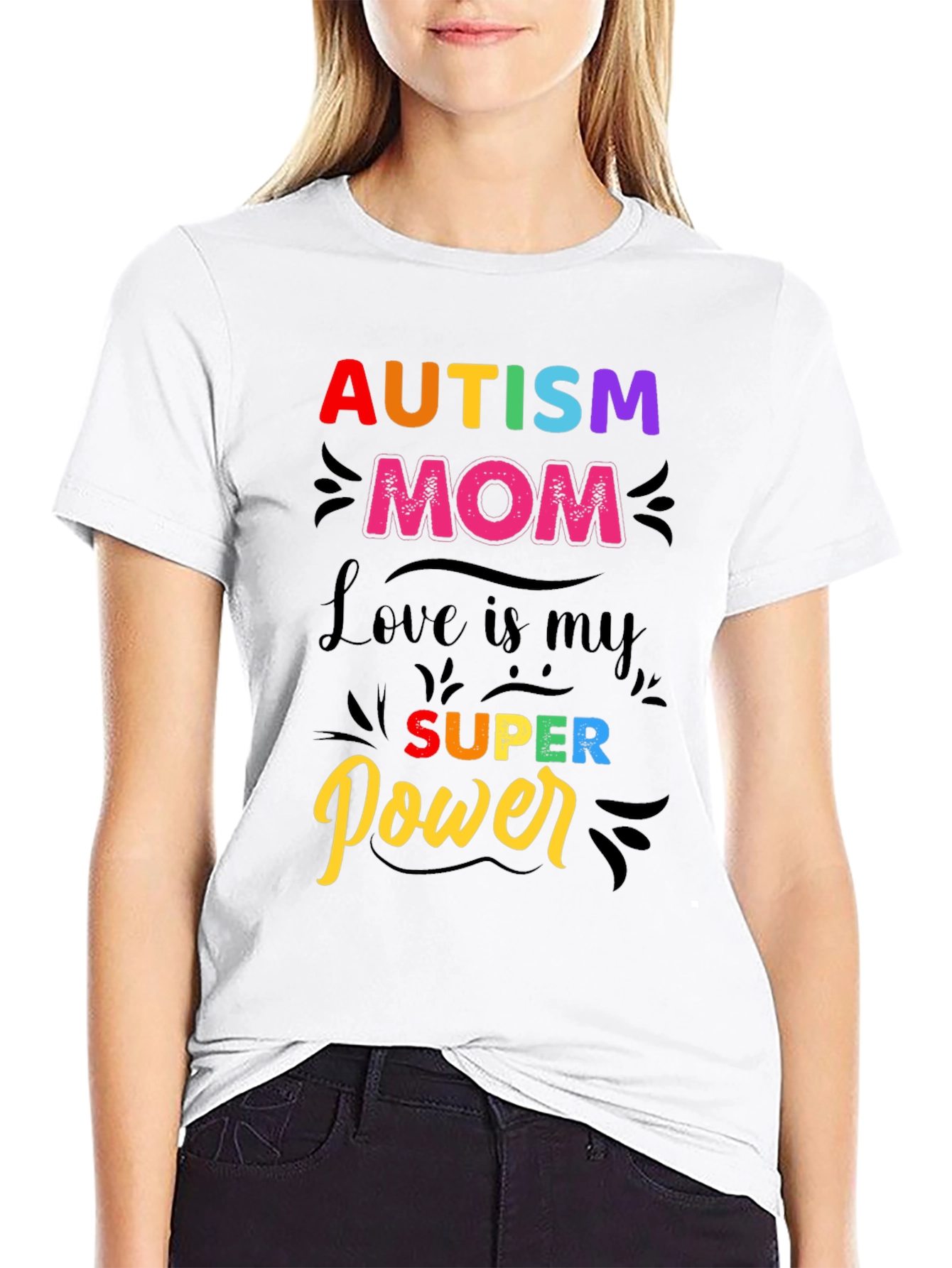Autism Mom T-Shirt - Love is My Super Power!
