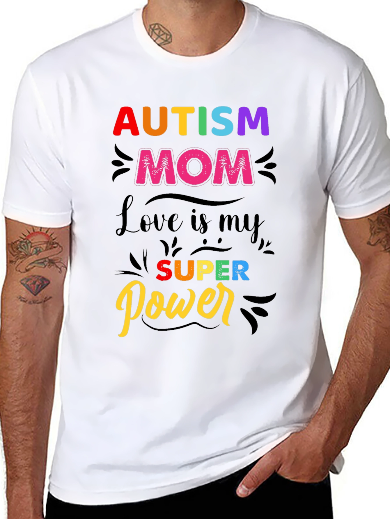 Autism Mom T-Shirt - Love is My Super Power!