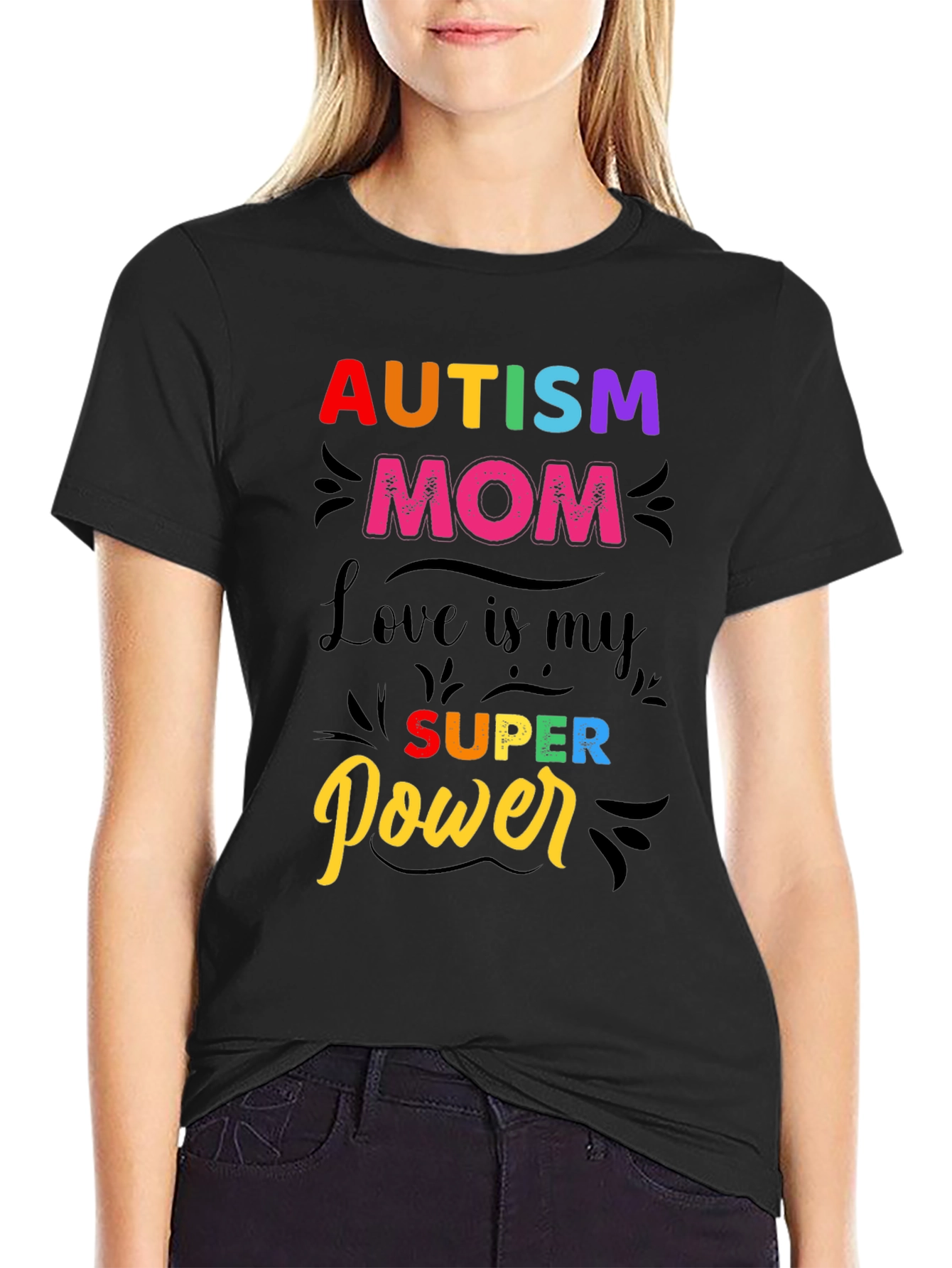 Autism Mom T-Shirt - Love is My Super Power!