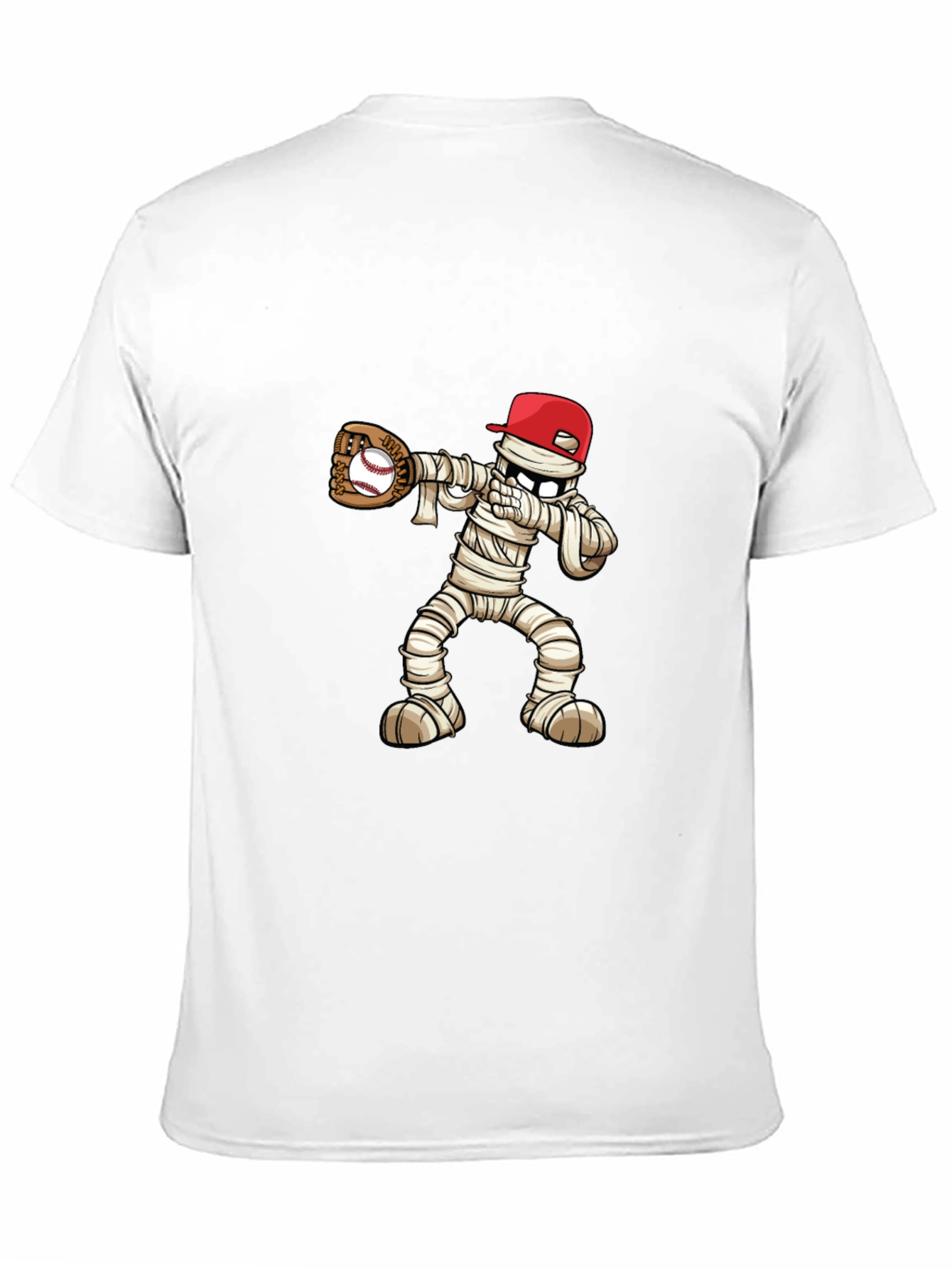 Mummy Baseball T-Shirt: Spooky Season Fun!