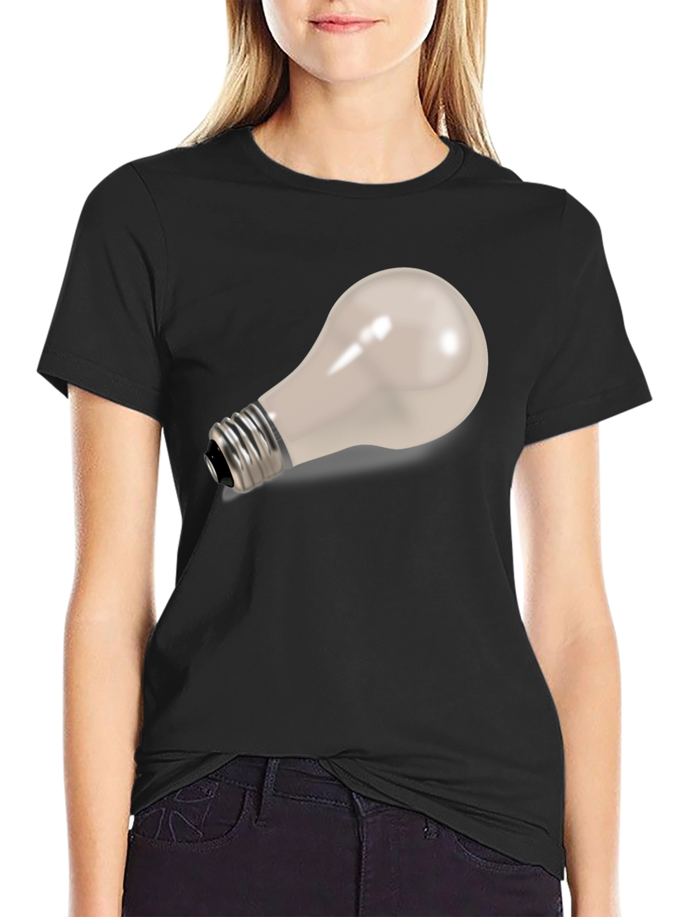 Idea Bulb Graphic Tee - Soft Cotton Blend