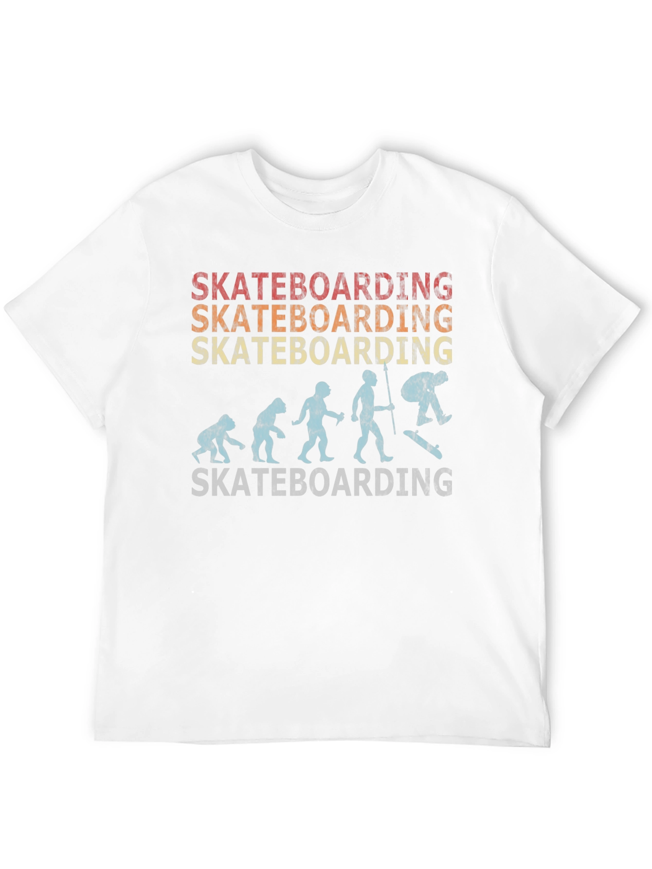 Skateboarding Evolution Graphic Tee - Black