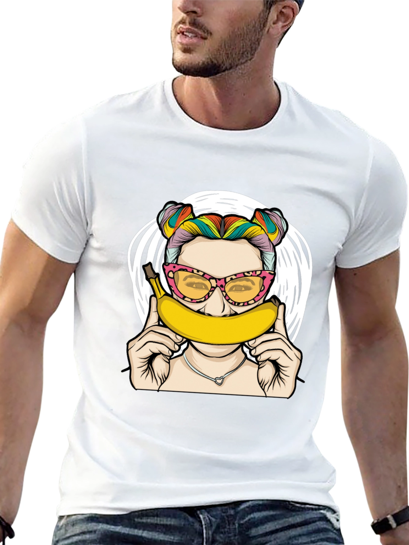 Banana Girl Graphic Tee - Quirky & Fun!