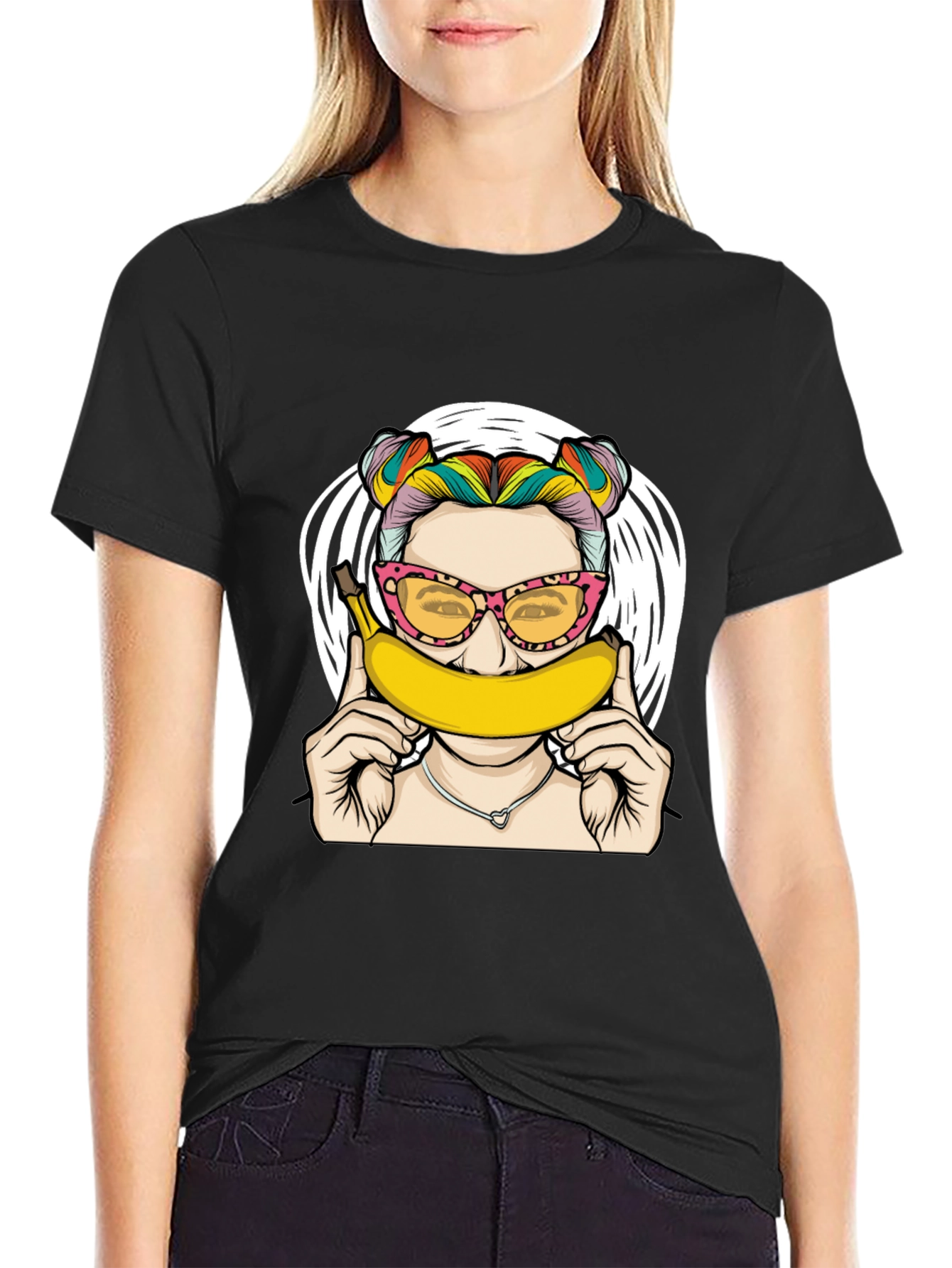 Banana Girl Graphic Tee - Quirky & Fun!
