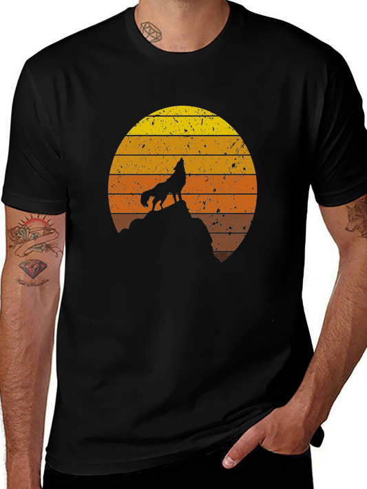 Wolf Sunset Graphic Tee - Unisex