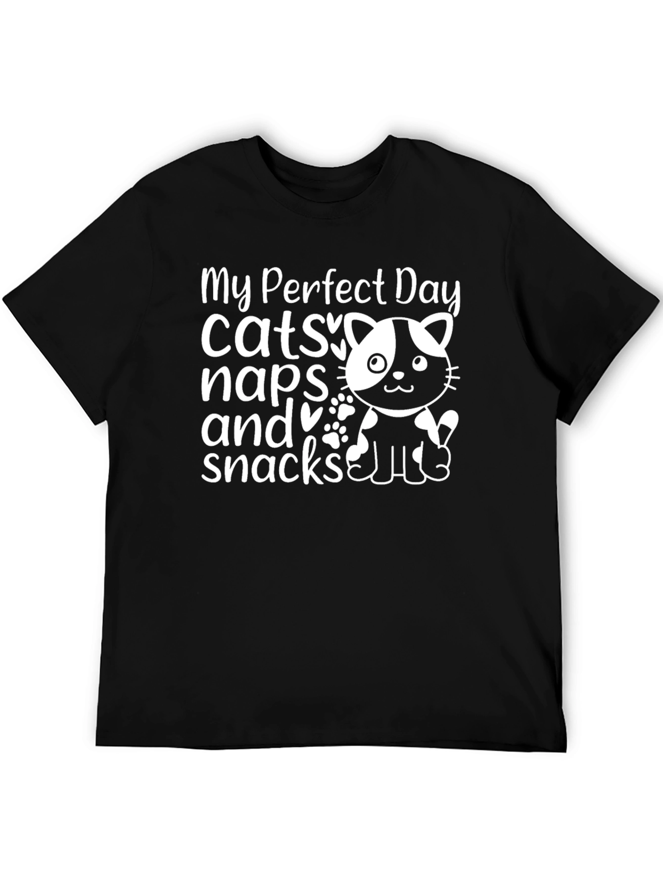 My Perfect Day Cats Naps & Snacks T-Shirt