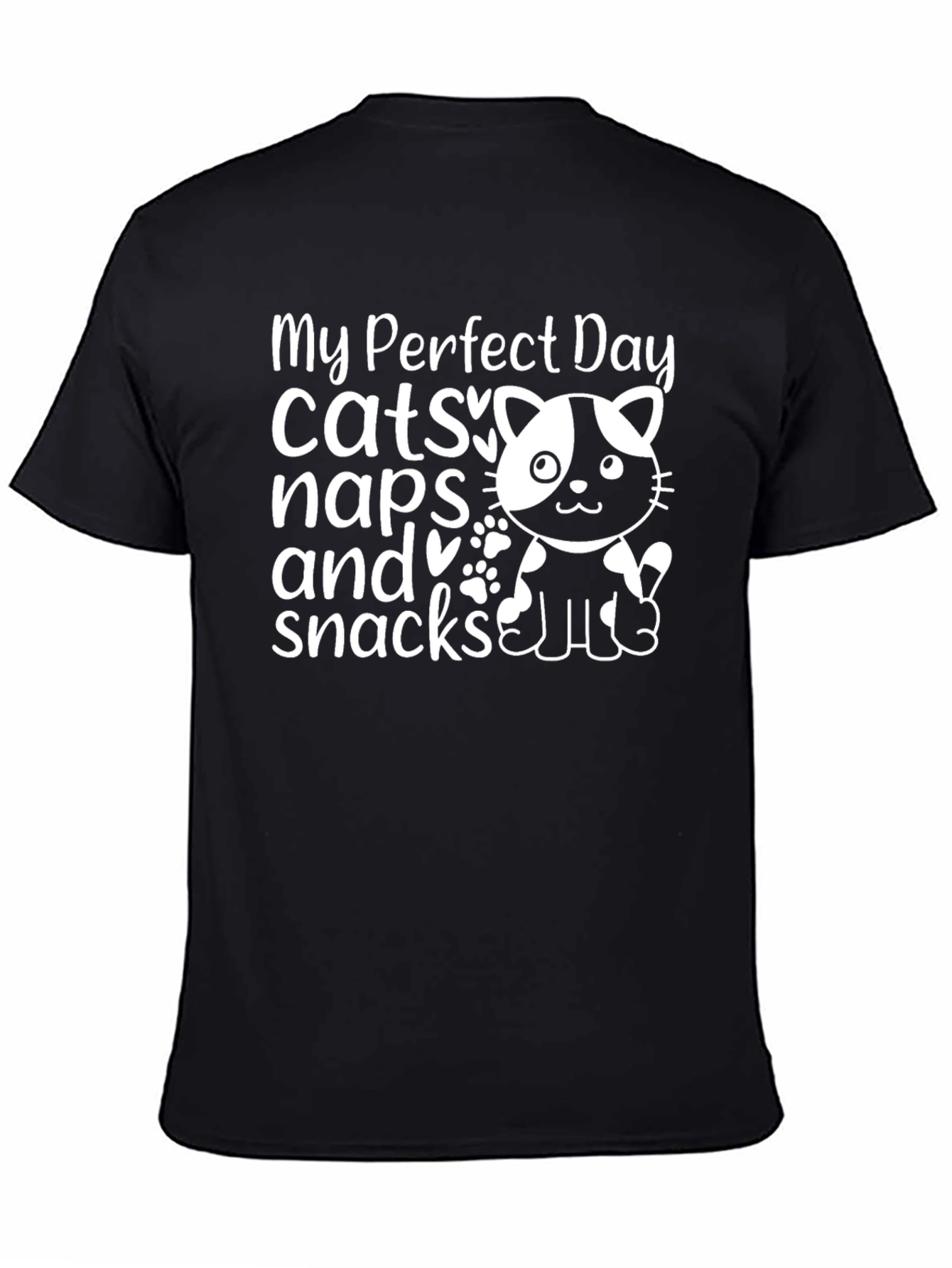 My Perfect Day Cats Naps & Snacks T-Shirt
