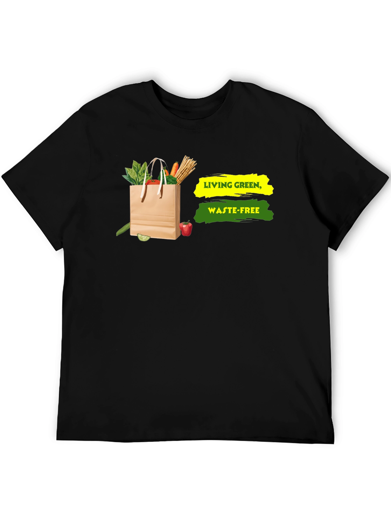 Eco-Friendly Living Green Waste-Free Graphic T-Shirt