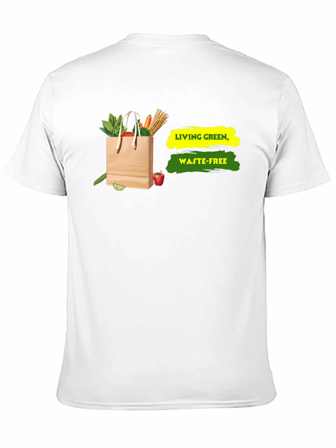 Eco-Friendly Living Green Waste-Free Graphic T-Shirt
