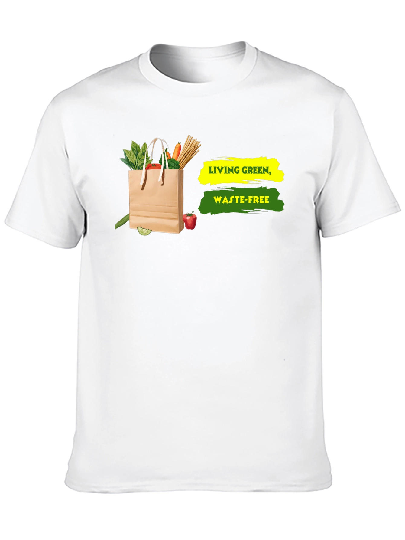 Eco-Friendly Living Green Waste-Free Graphic T-Shirt