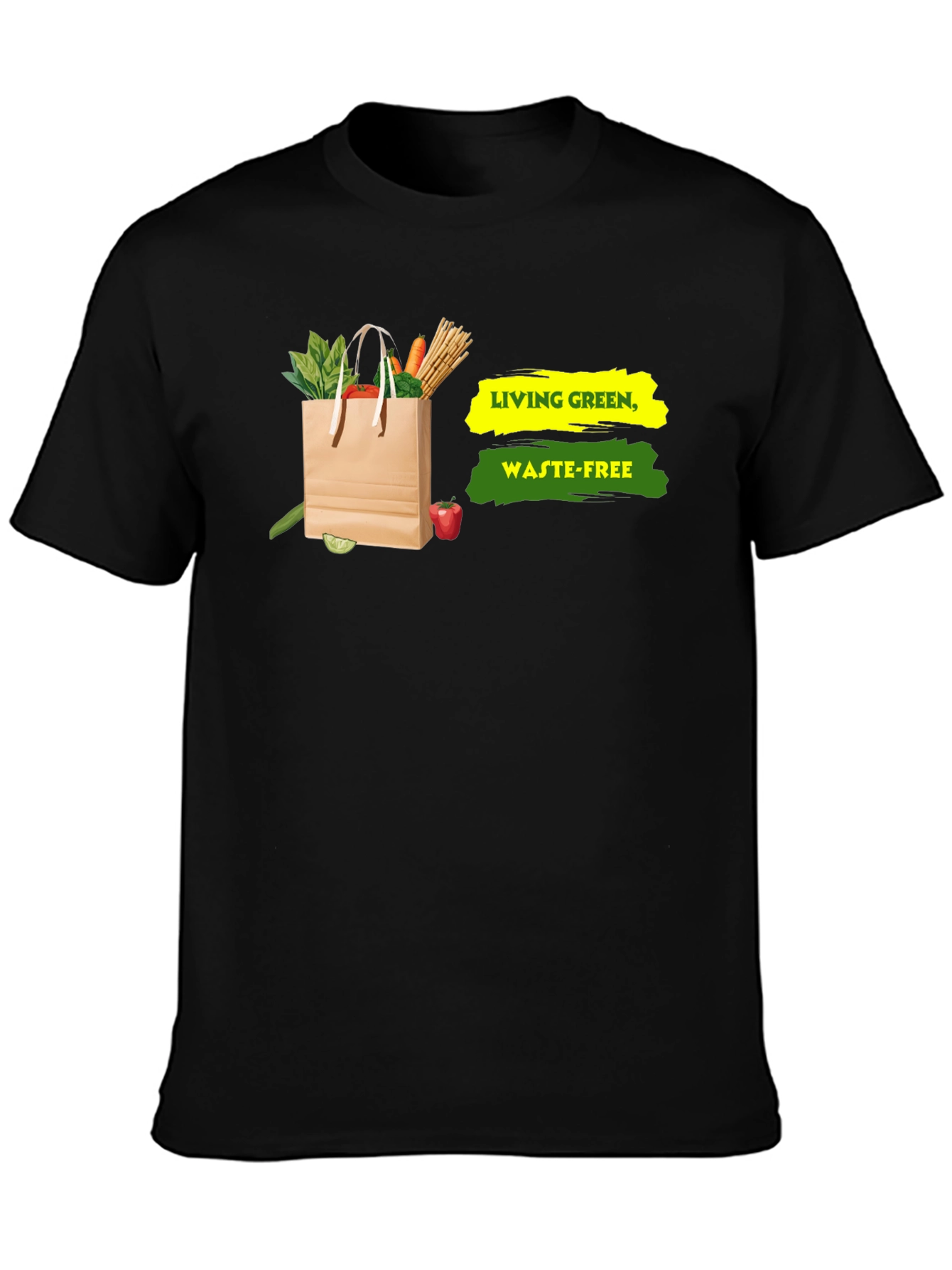 Eco-Friendly Living Green Waste-Free Graphic T-Shirt
