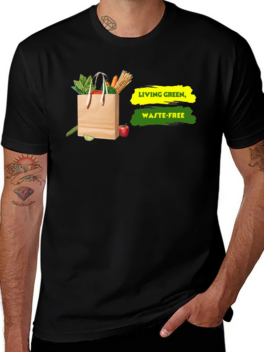 Eco-Friendly Living Green Waste-Free Graphic T-Shirt