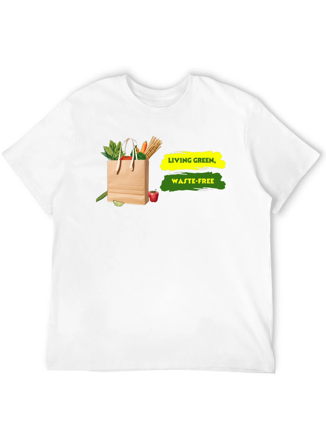 Eco-Friendly Living Green Waste-Free Graphic T-Shirt