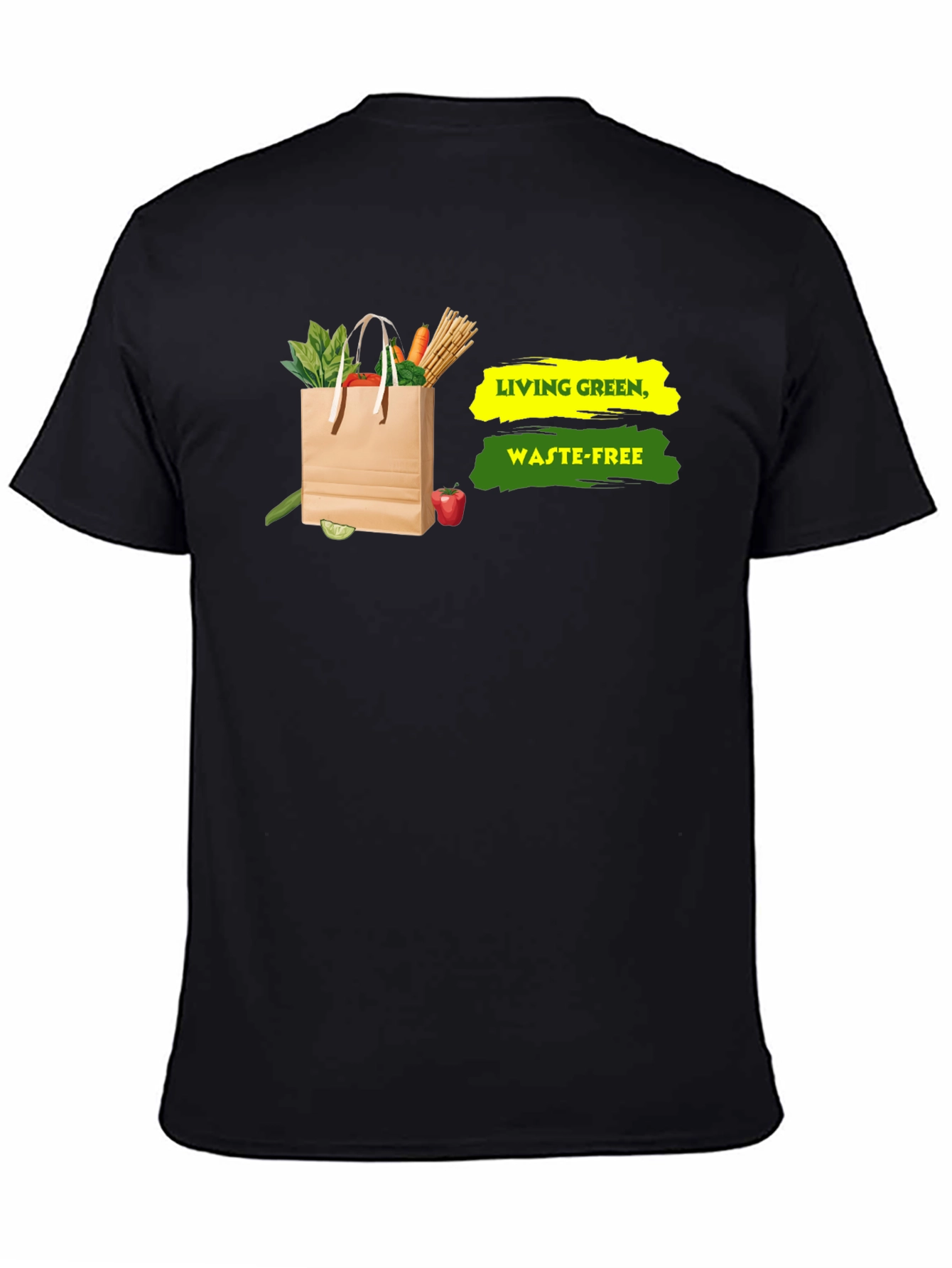 Eco-Friendly Living Green Waste-Free Graphic T-Shirt