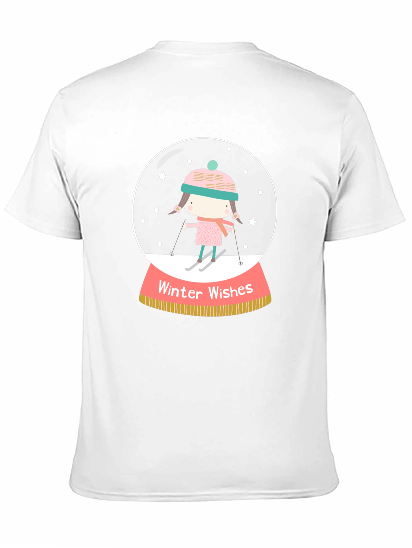 Winter Wishes Graphic Tee - Holiday Snow Globe Shirt
