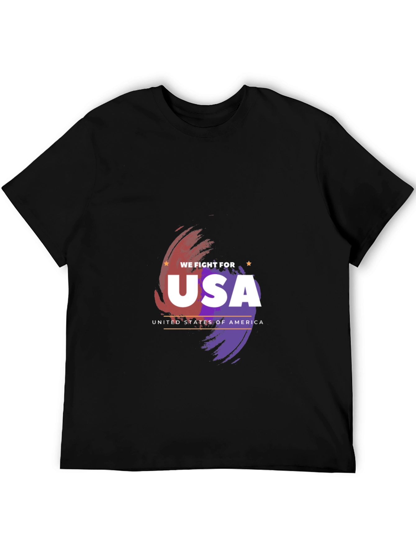 USA Pride Graphic Tee - Patriotic Black T-Shirt