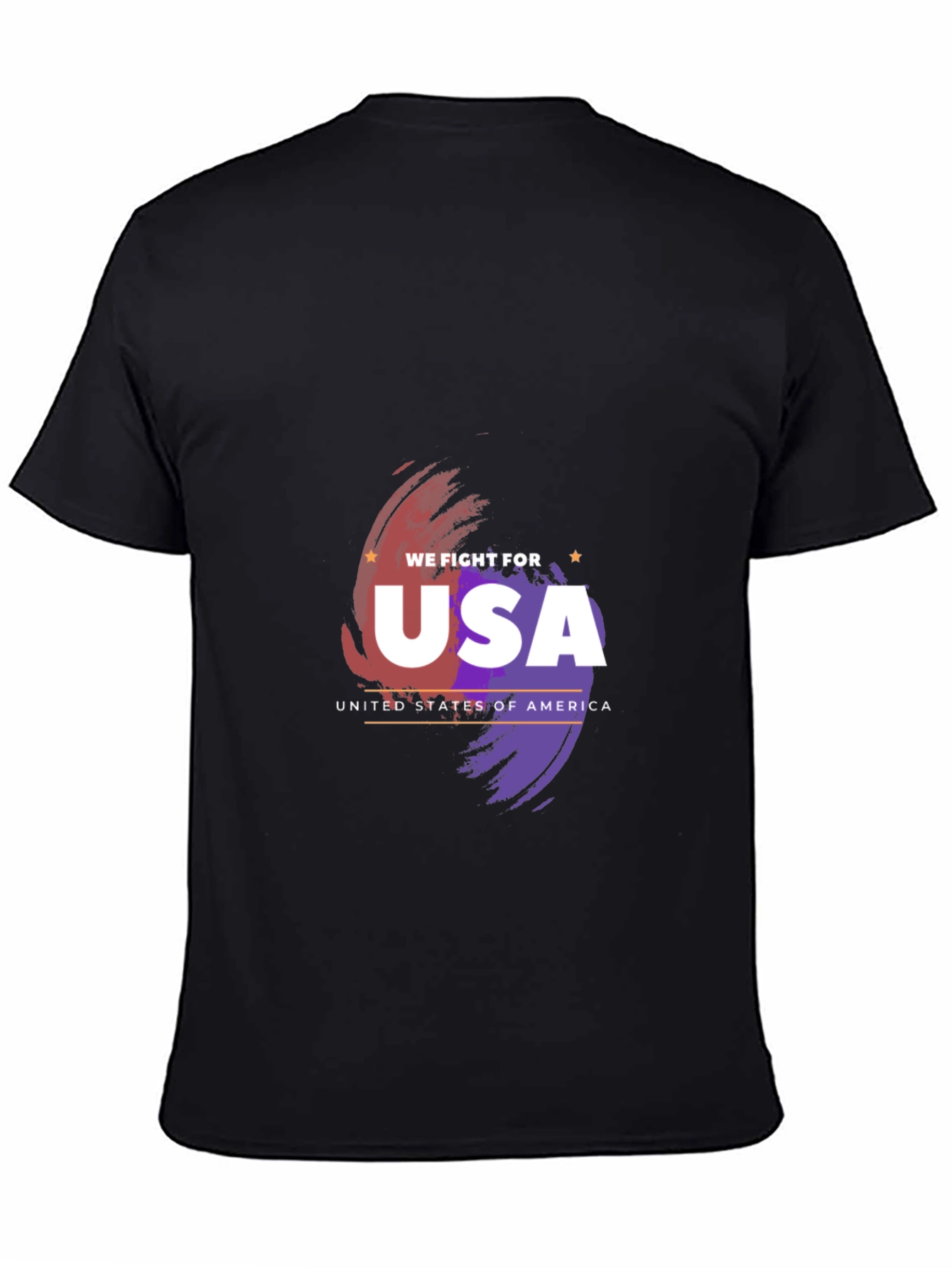 USA Pride Graphic Tee - Patriotic Black T-Shirt