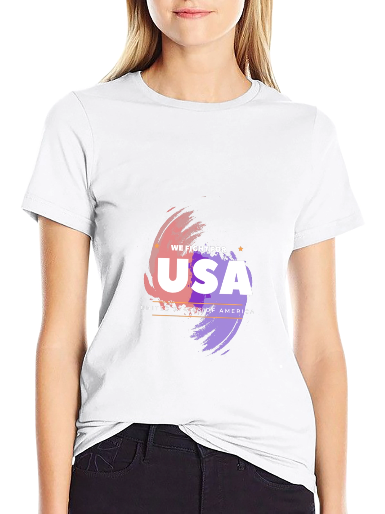 USA Pride Graphic Tee - Patriotic Black T-Shirt