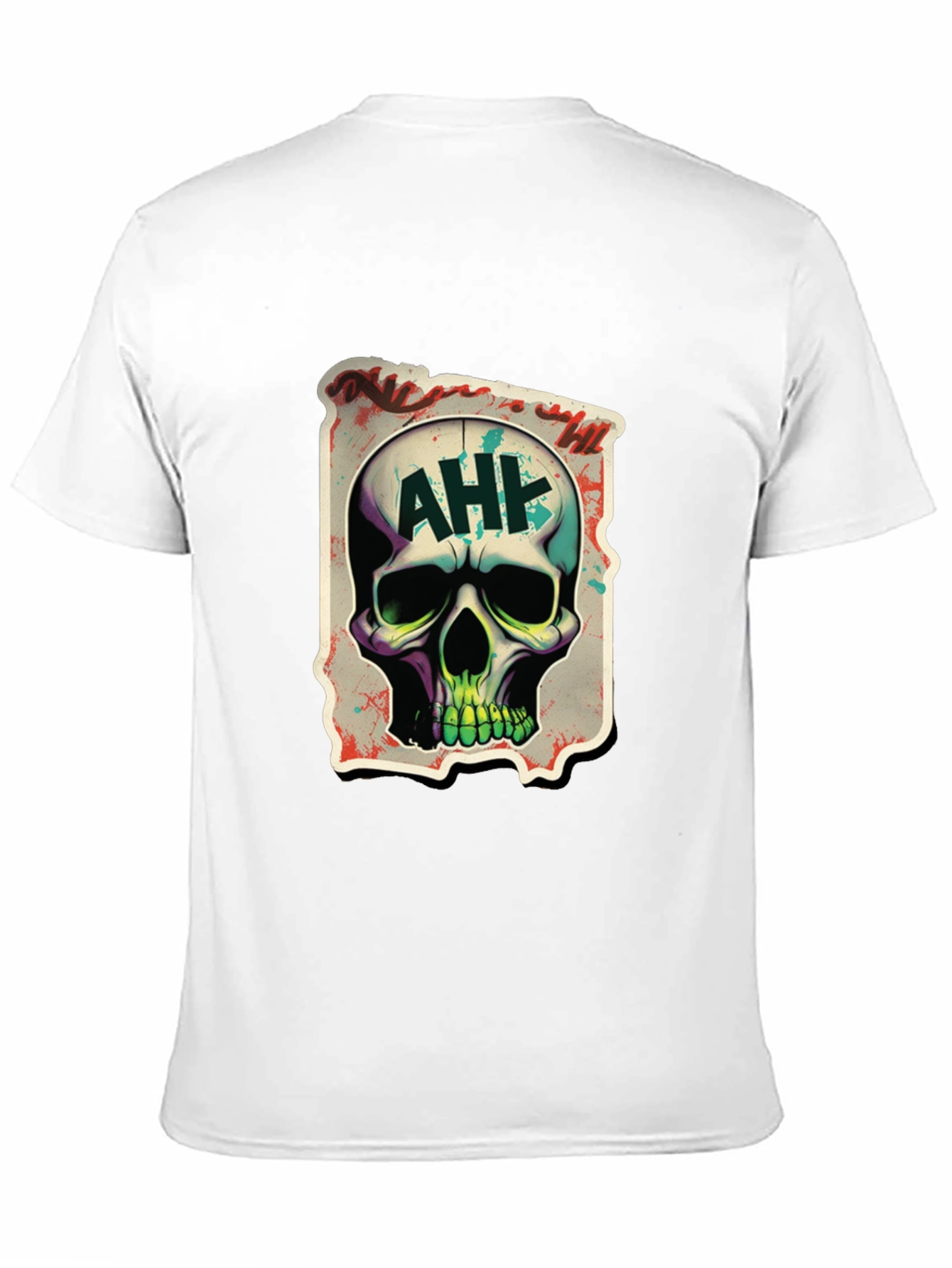 Edgy AH! Skull Graphic Tee