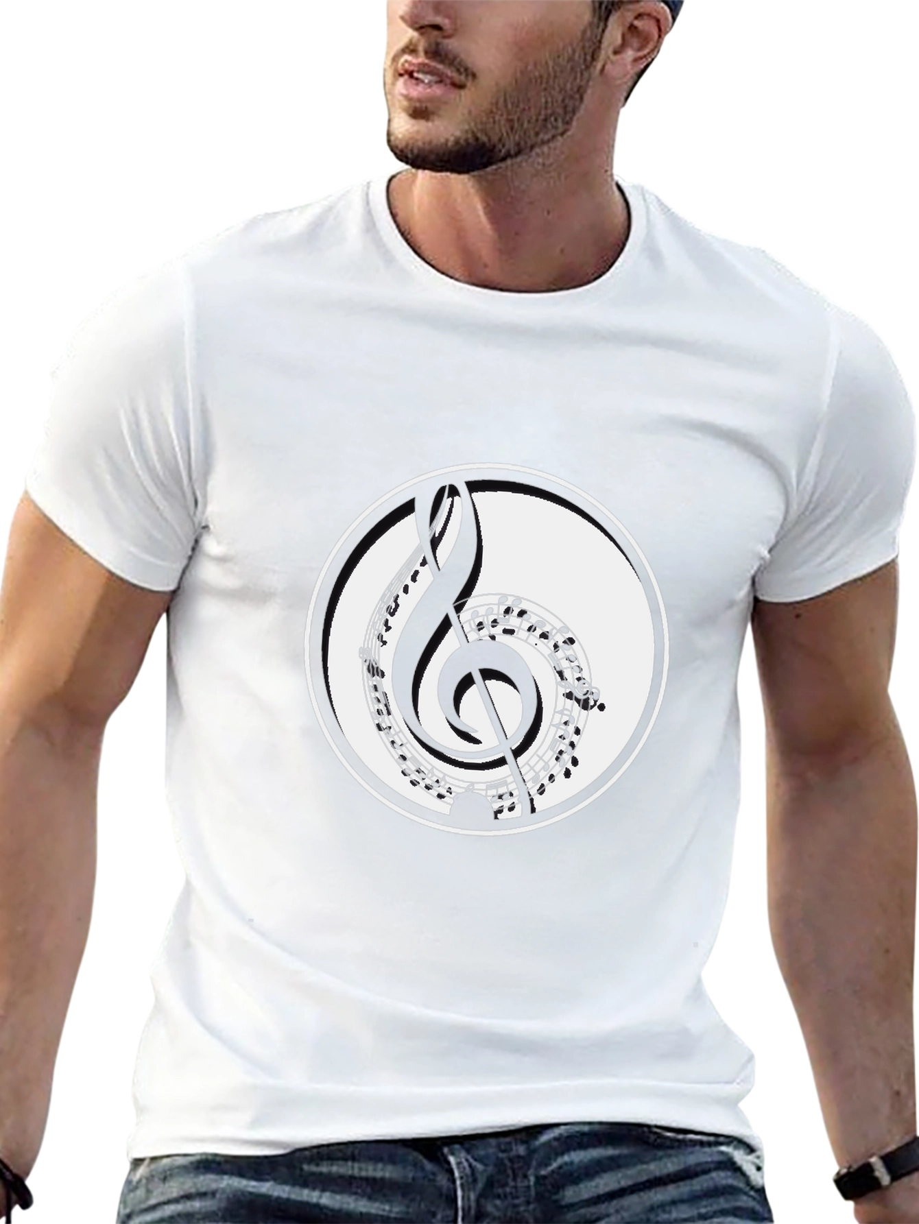Music Notes Graphic Tee