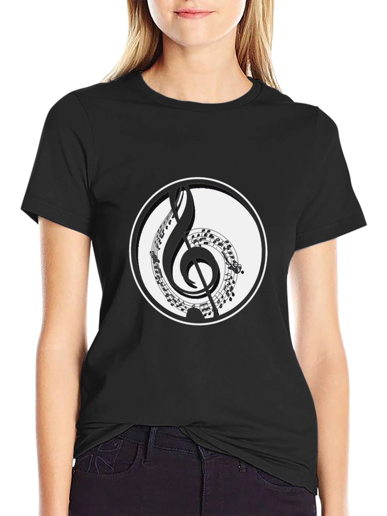Music Notes Graphic Tee