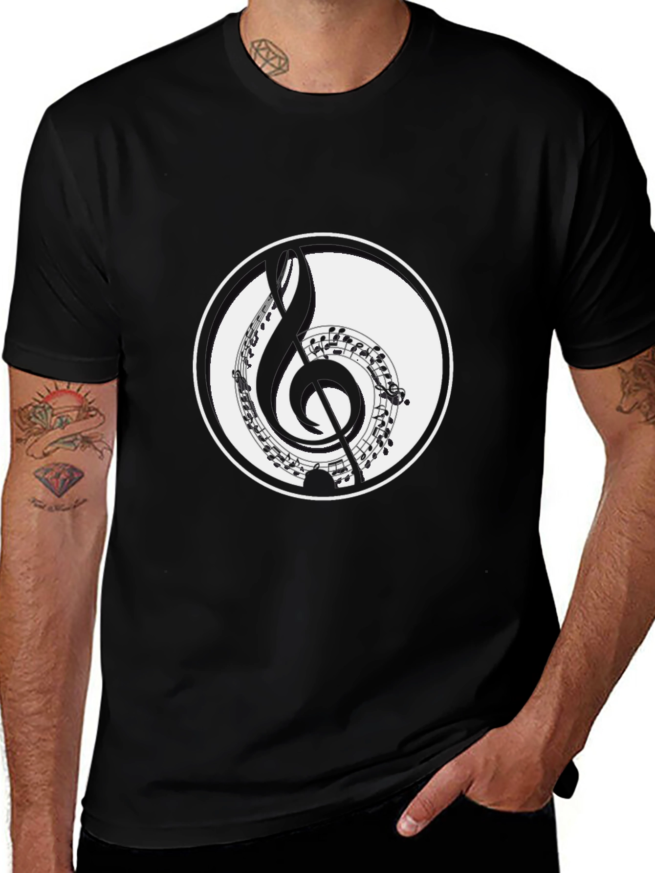 Music Notes Graphic Tee