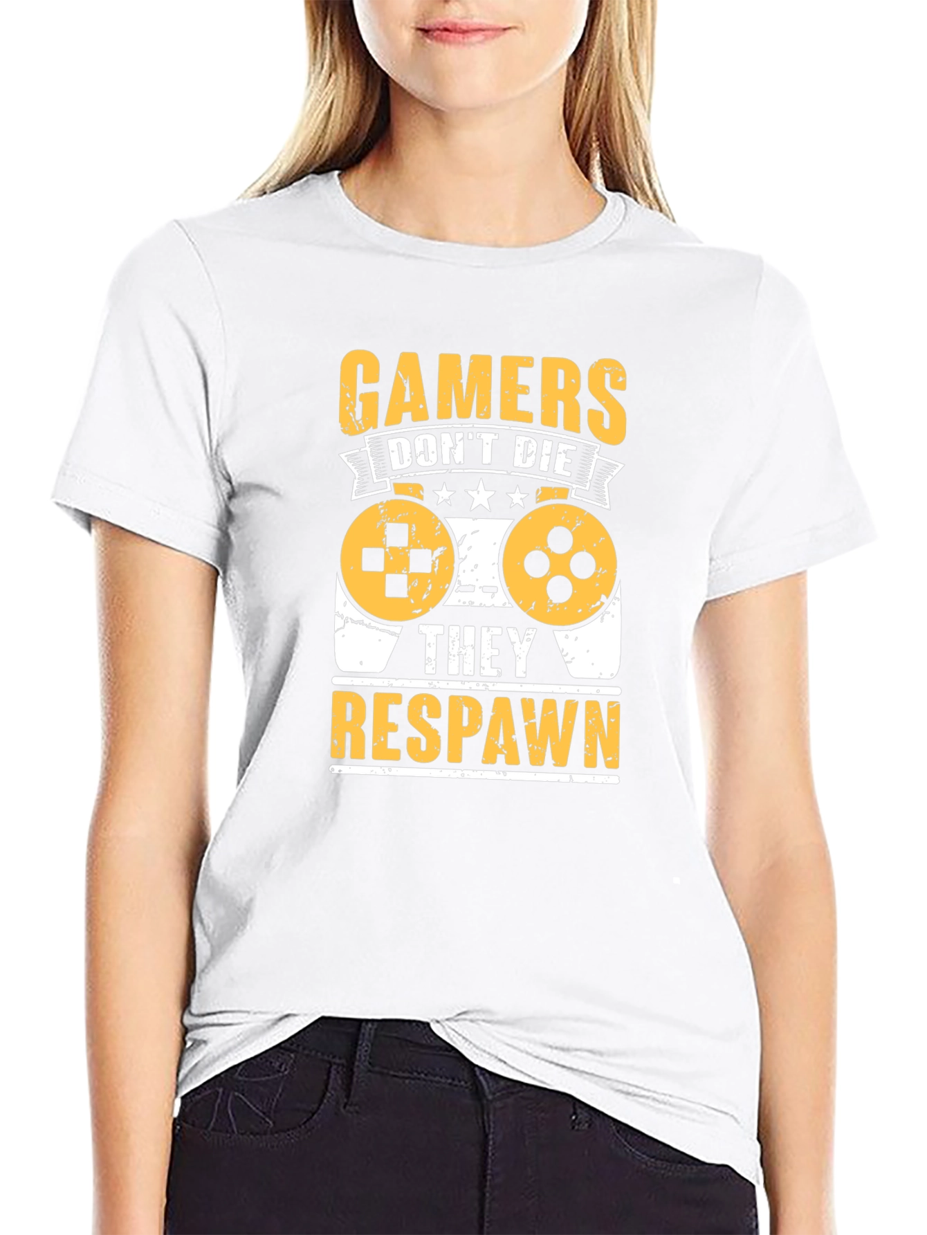 Gamers Dont Die T-Shirt Respawn Tee