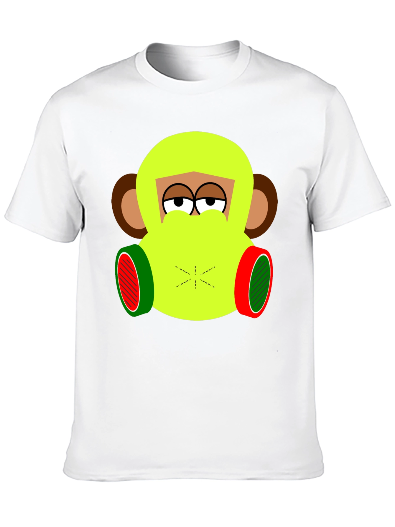 Funky Monkey Graphic Tee - Black Cotton Blend