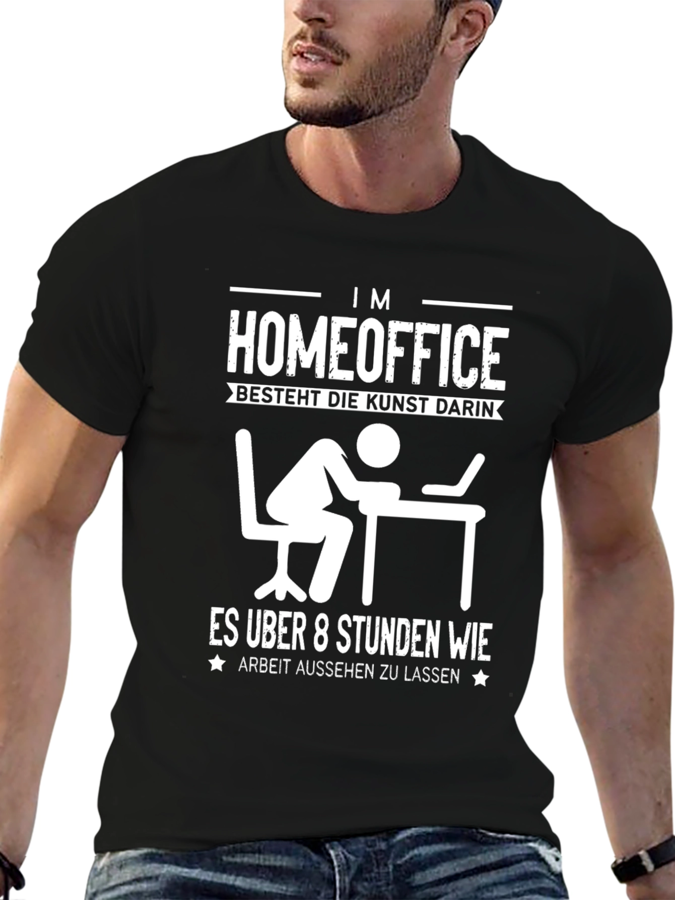 Home Office Humor T-Shirt - Arbeit Aussehen Lassen
