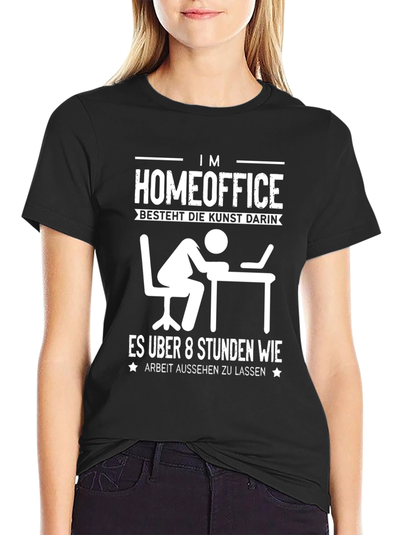 Home Office Humor T-Shirt - Arbeit Aussehen Lassen
