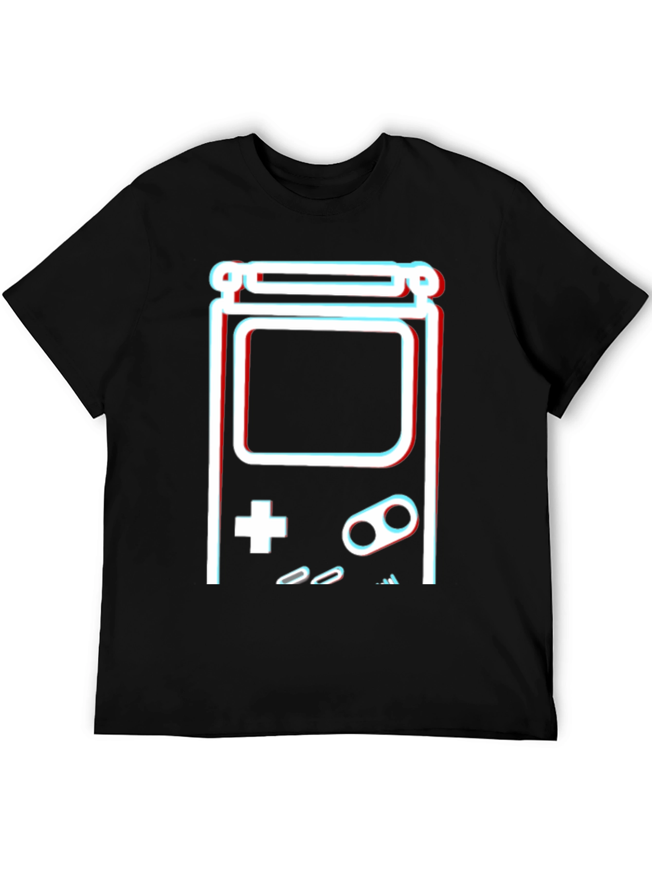 Retro Game Console Graphic T-Shirt - Black