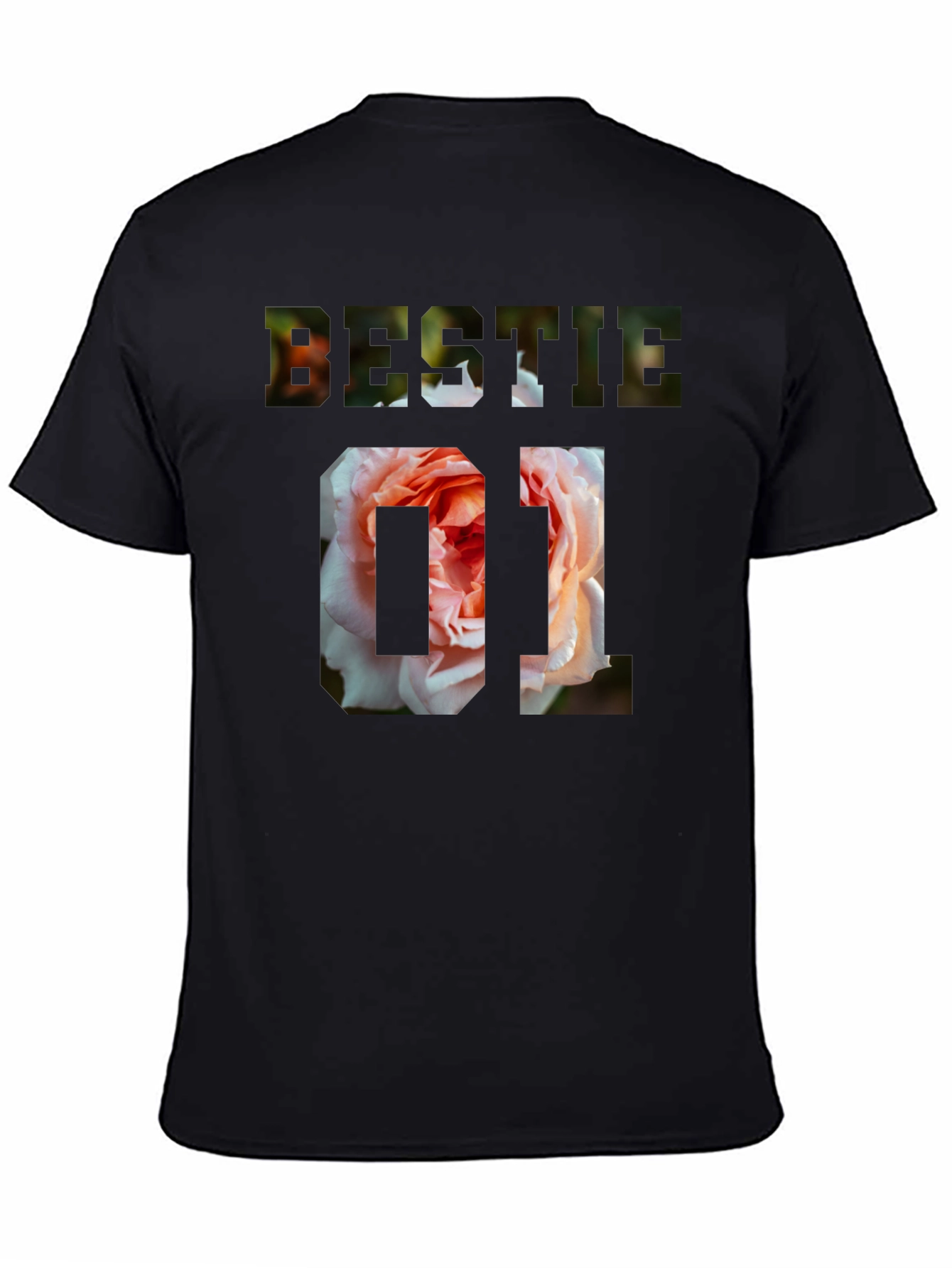 Bestie 01 Floral Graphic T-Shirt