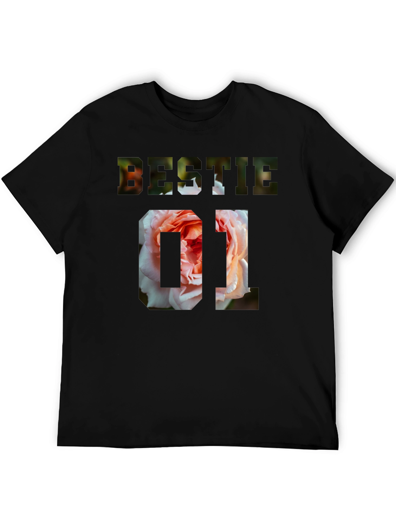 Bestie 01 Floral Graphic T-Shirt