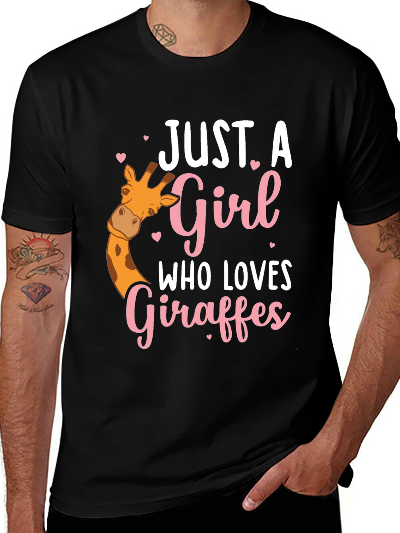 Giraffe Lover T-Shirt - Cute Giraffe Girl Tee