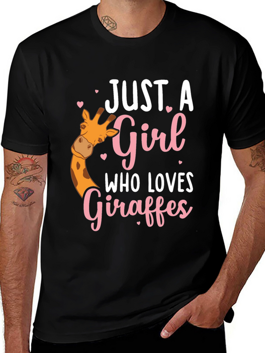 Giraffe Lover T-Shirt - Cute Giraffe Girl Tee