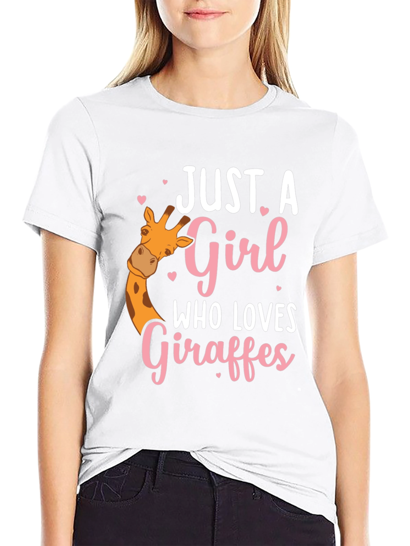 Giraffe Lover T-Shirt - Cute Giraffe Girl Tee