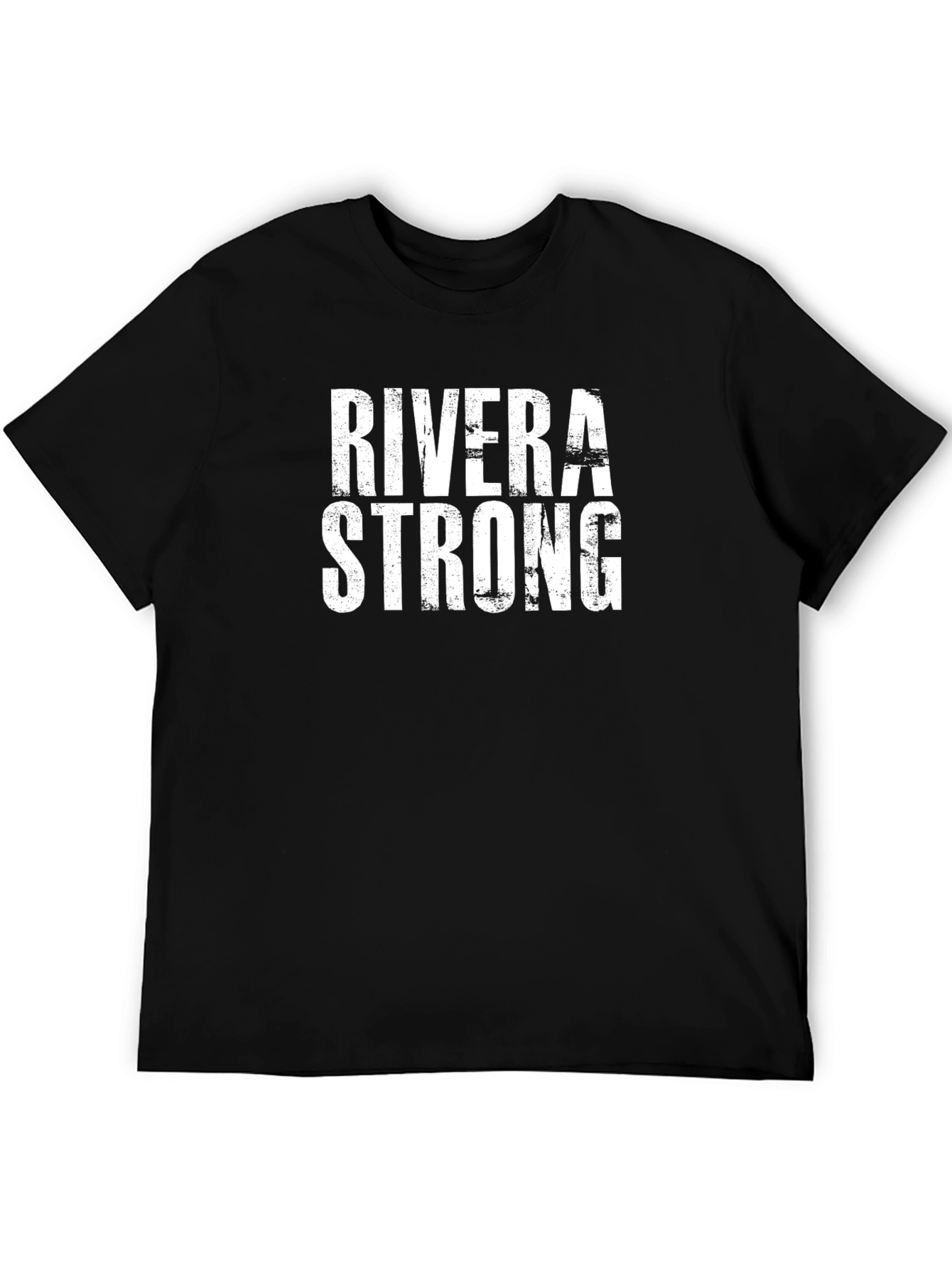 Rivera Strong Graphic Tee - Black Cotton T-Shirt