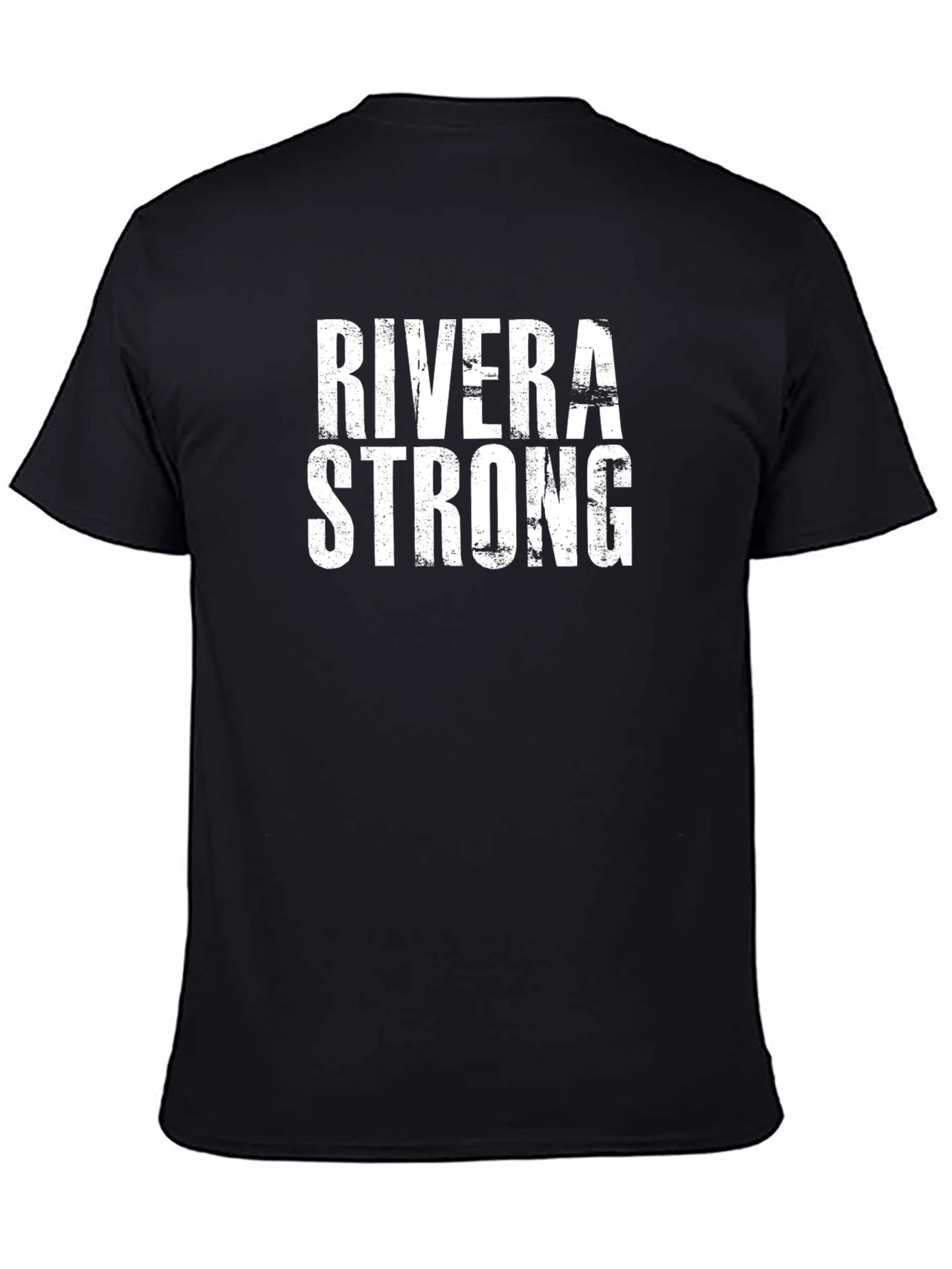 Rivera Strong Graphic Tee - Black Cotton T-Shirt