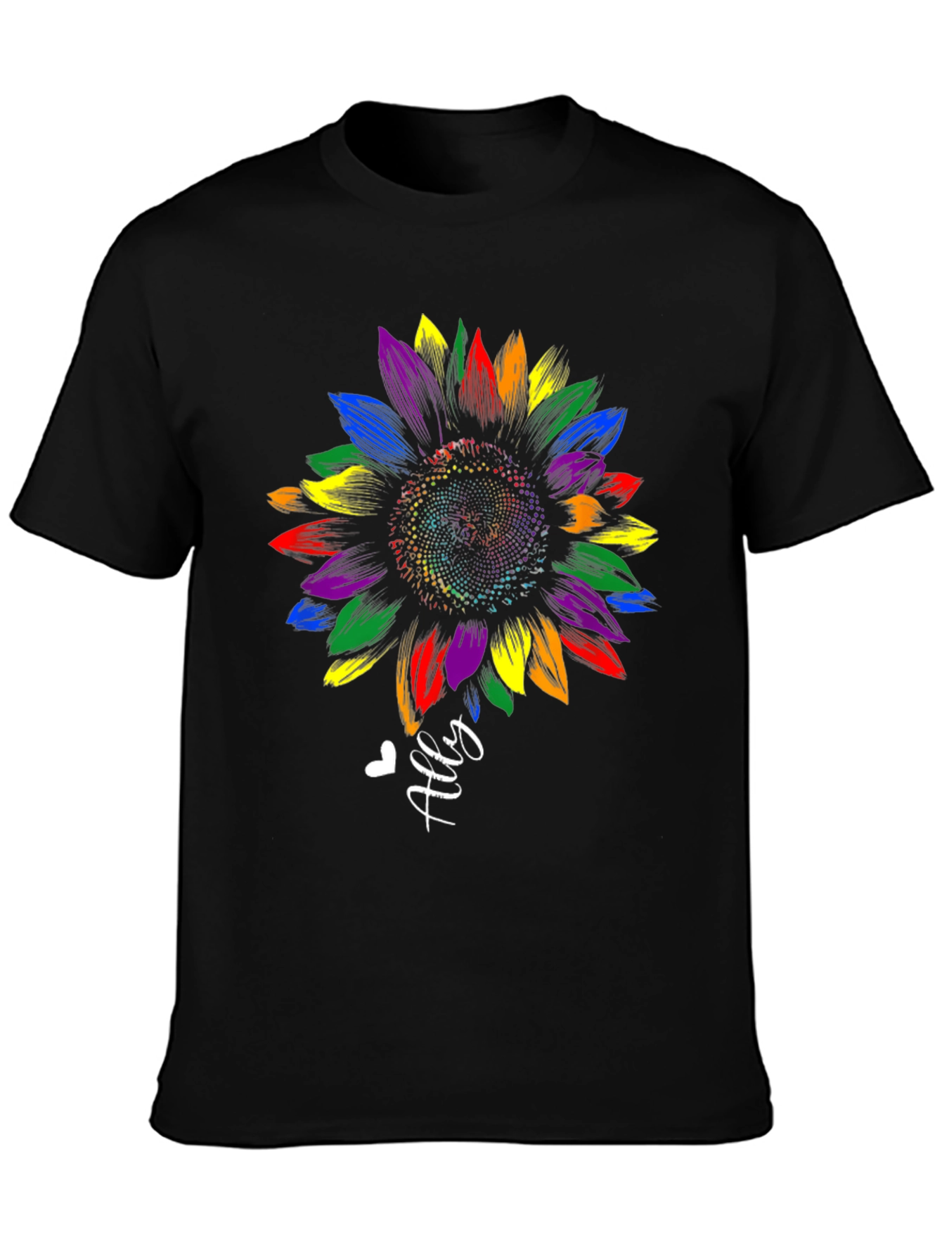 Ally Sunflower LGBT Pride T-Shirt