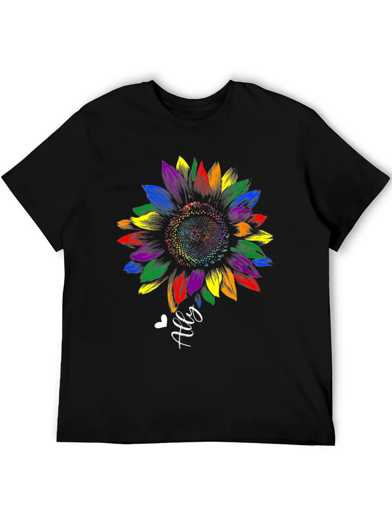 Ally Sunflower LGBT Pride T-Shirt