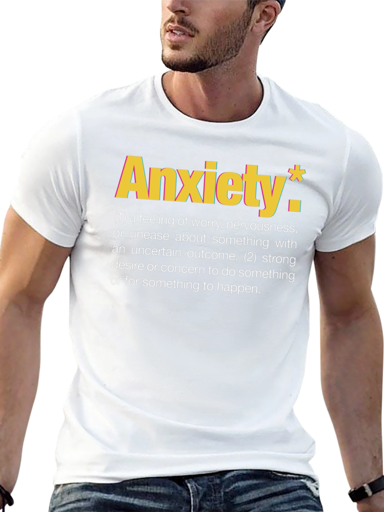 Anxiety Definition Graphic Tee - Black T-Shirt