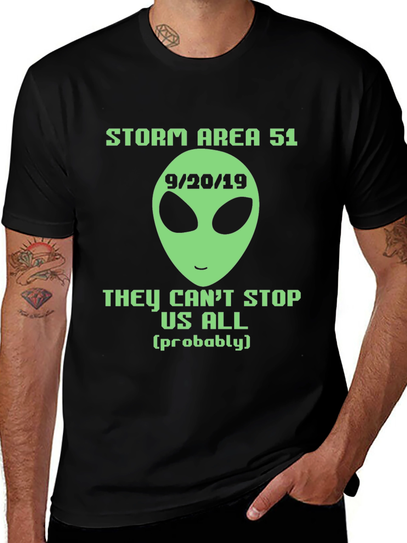 Storm Area 51 Alien Graphic Tee