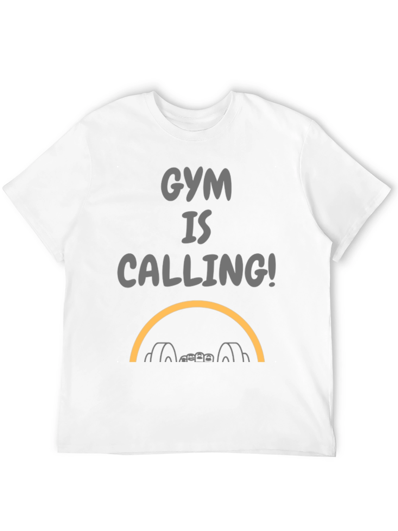 Gym Is Calling Black Graphic Tee