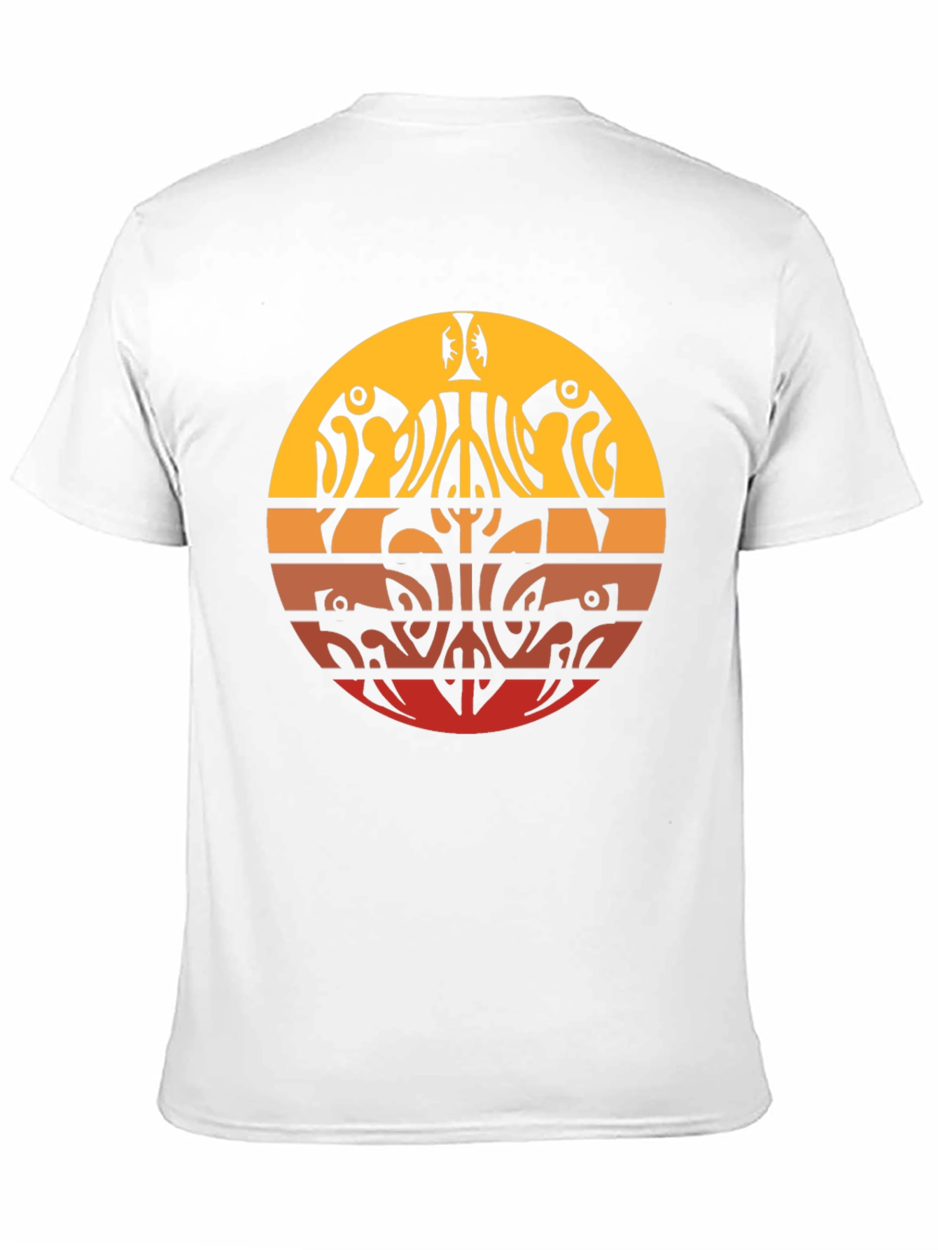 Tribal Sunset Graphic Tee - Casual Comfort