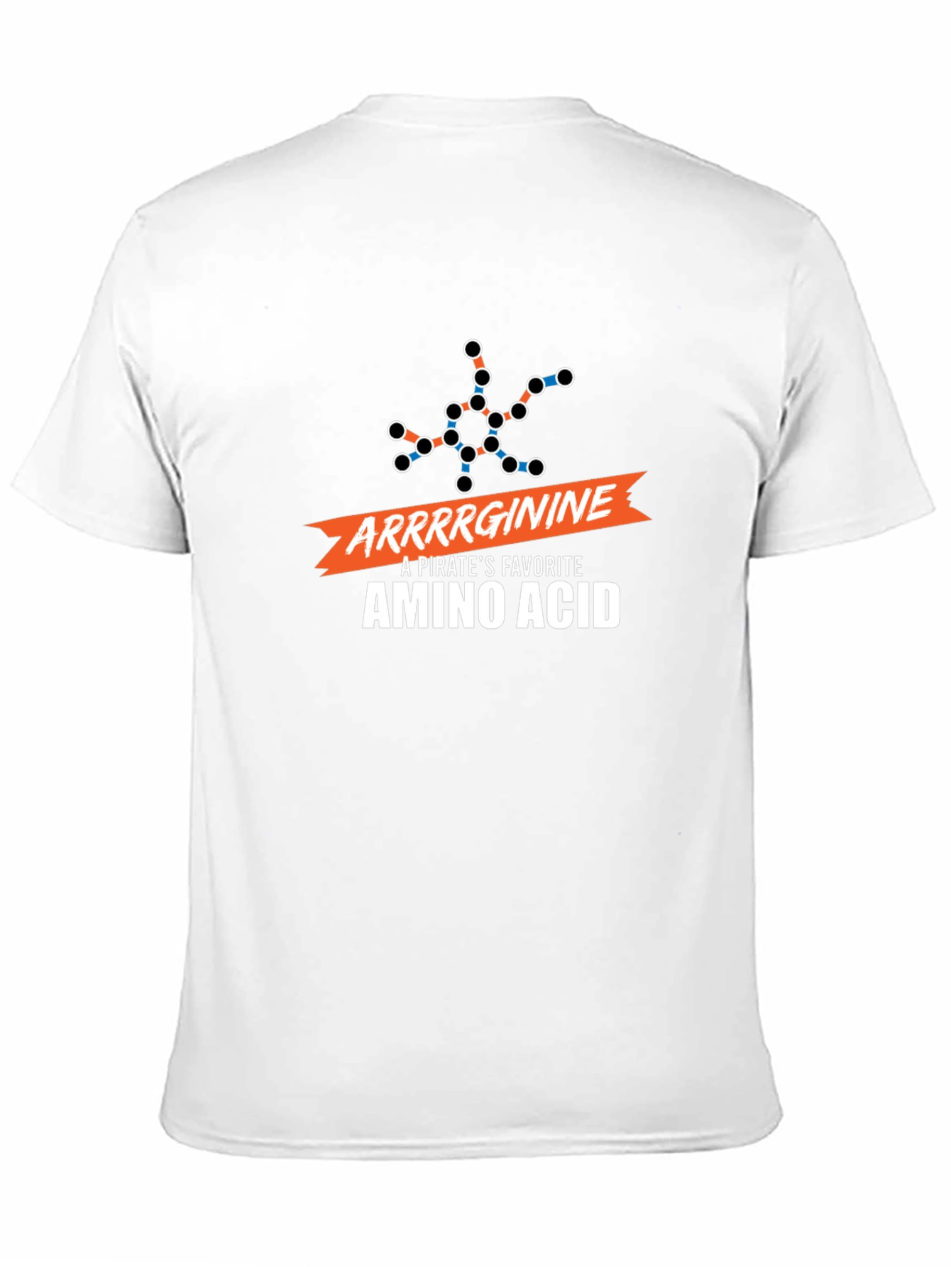 Arrrginine Pirate Amino Acid Black T-Shirt