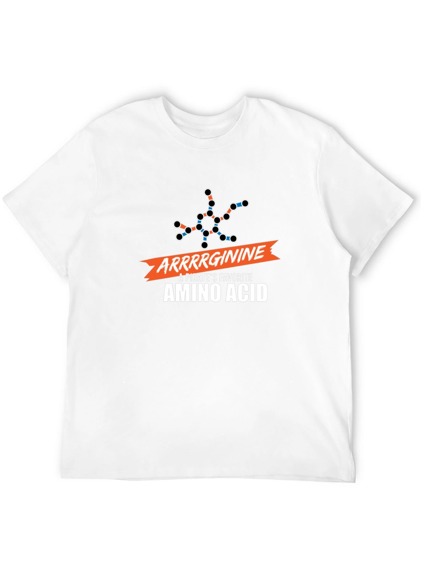 Arrrginine Pirate Amino Acid Black T-Shirt
