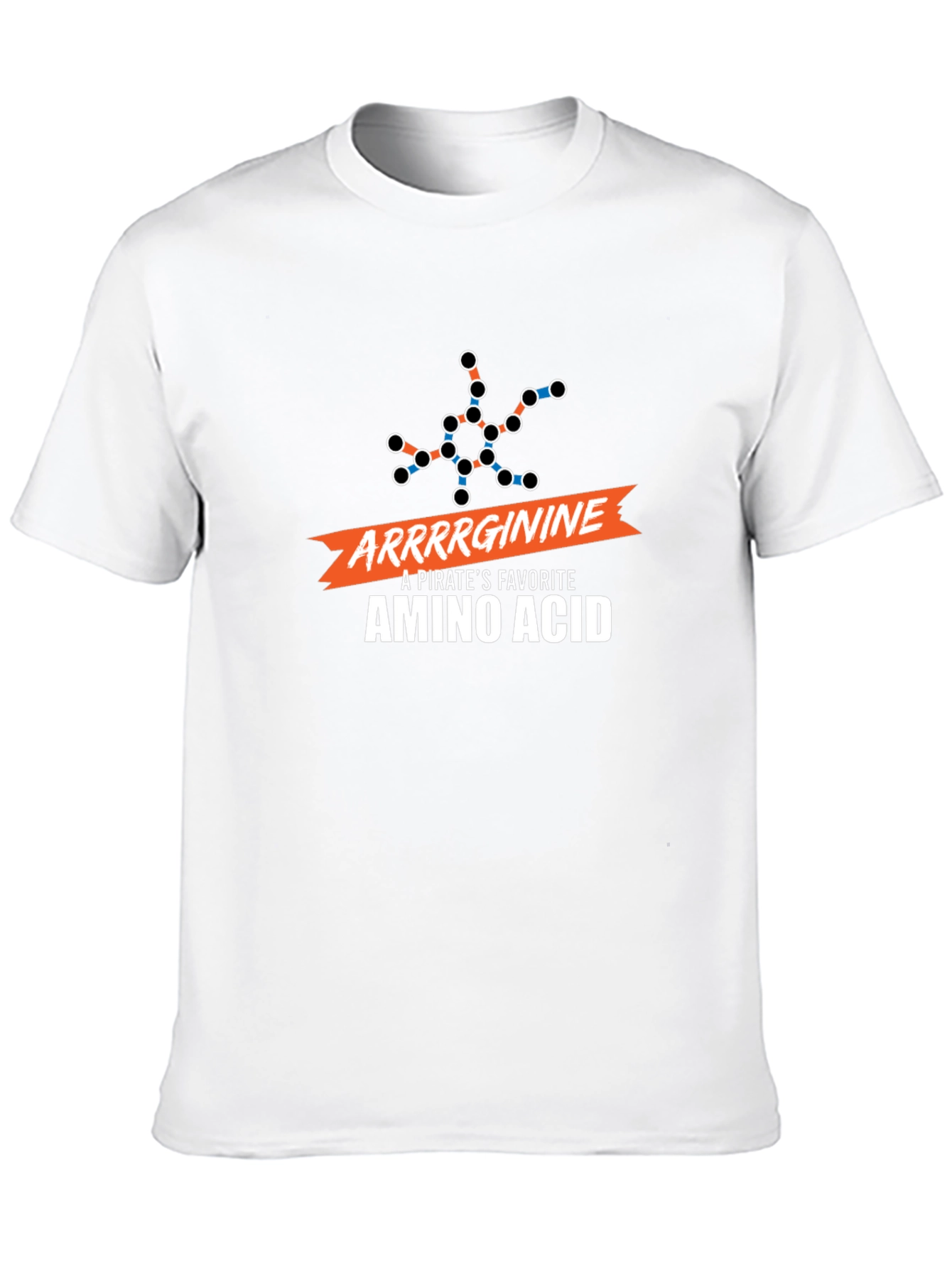 Arrrginine Pirate Amino Acid Black T-Shirt